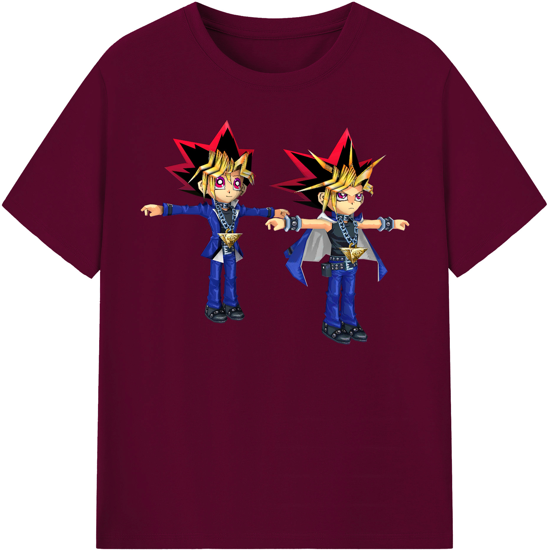 （画像用） 遊☆戯☆王 Yu-Gi-Oh! レディースカジュアルプリントTシャツ（綿100％）
